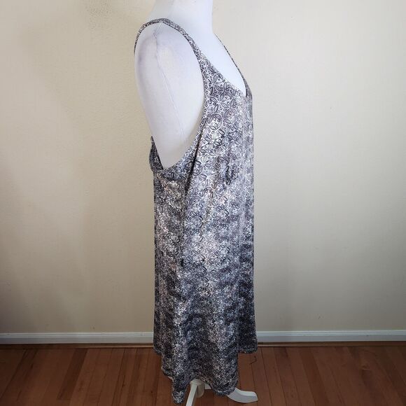 EXOFFICIO WANDERLUX PRINT Tank Dress Shelf Bra Adjustable Strap Zip Pocket Large - Picture 5 of 11